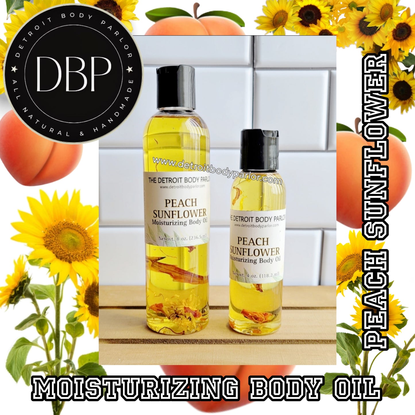 Peach Sunflower Moisturizing Body Oil
