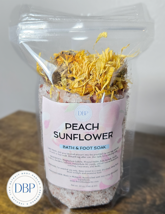 Peach Sunflower Bath & Foot Soak
