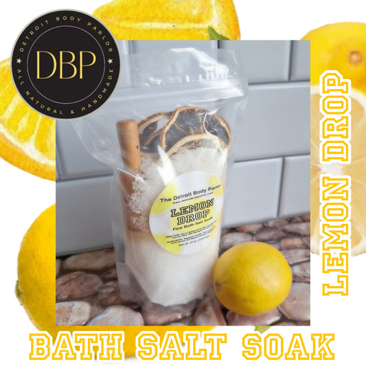 Lemon Drop Fine Bath Salt Soak