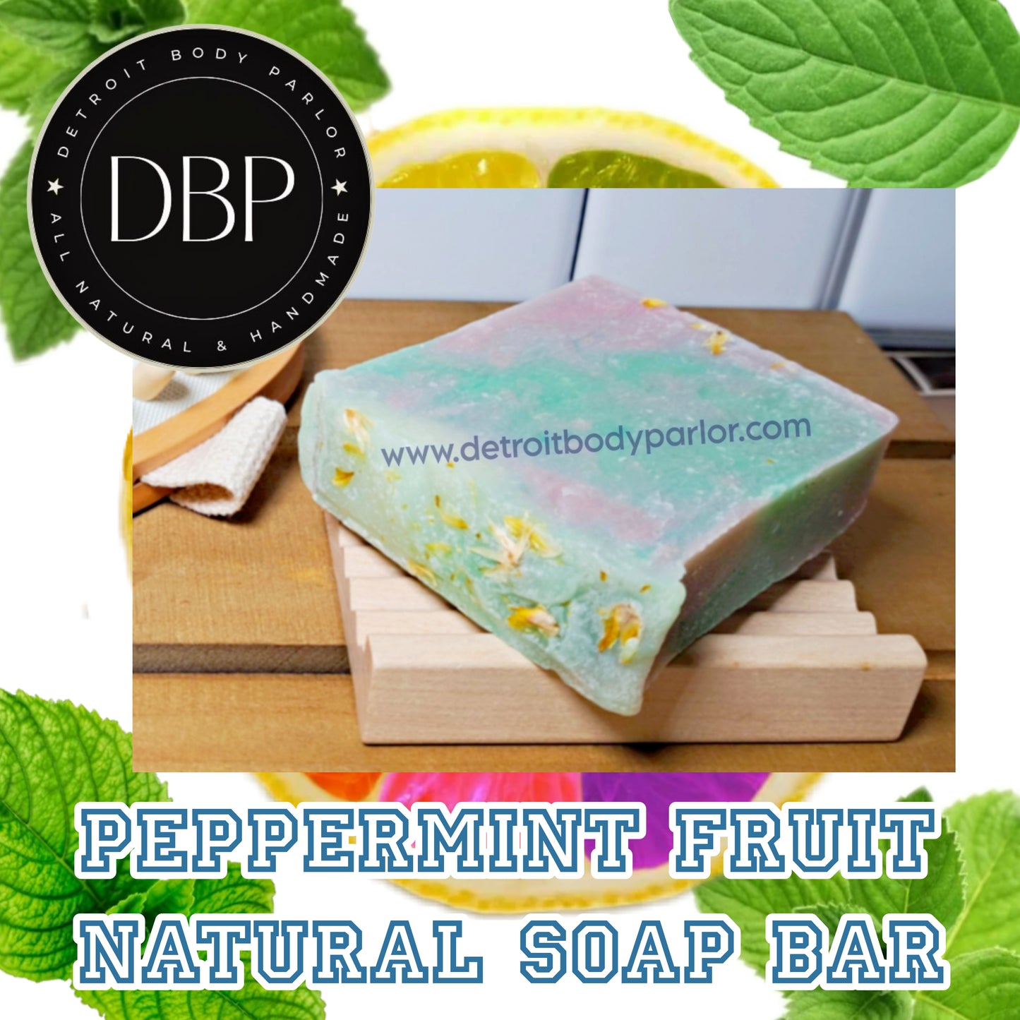 Peppermint Fruit Natural Soap Bar