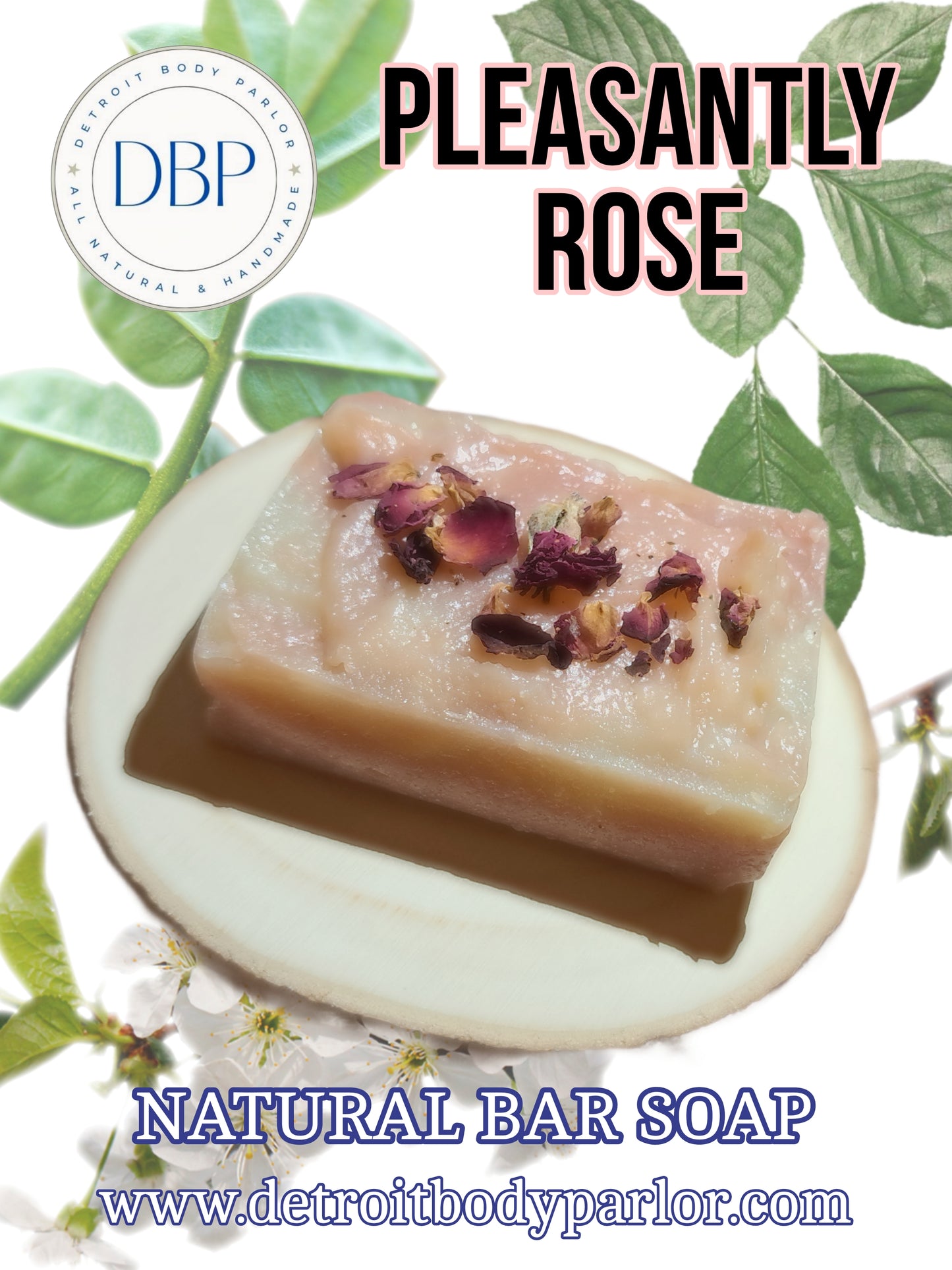 Pleasantly Rose Natural Soap Bar