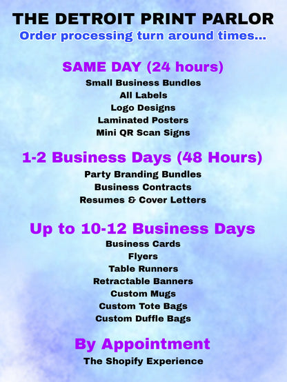 SMALL BUSINESS BUNDLES ($30 Each)