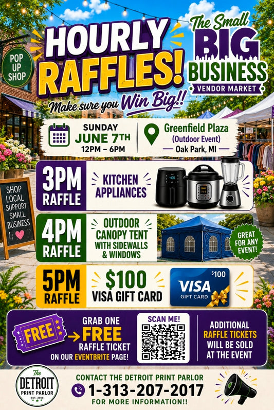 RAFFLE TICKETS - THE SMALL BIG BUSINESS VENDOR MARKET