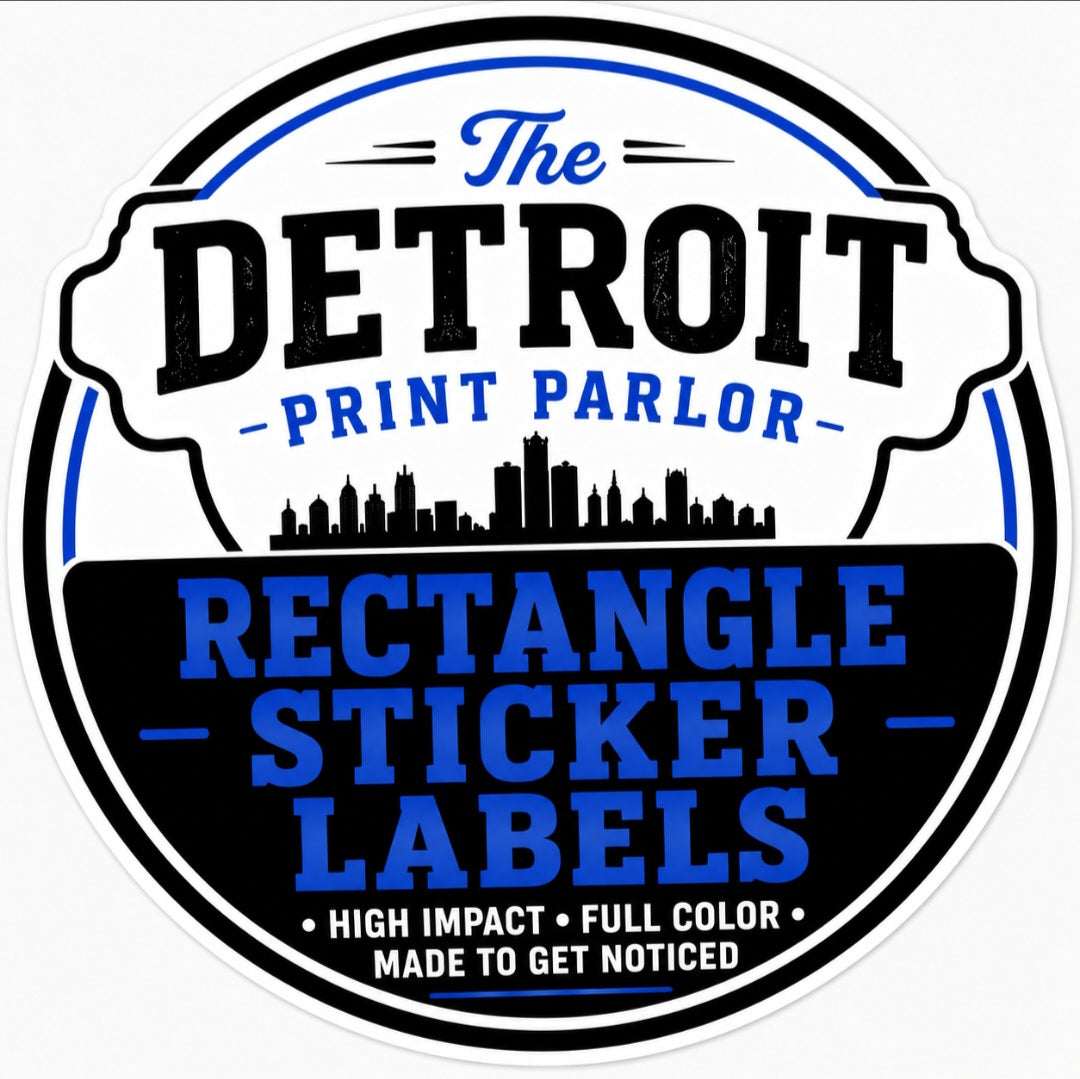 RECTANGLE STICKER LABELS - SAME DAY
