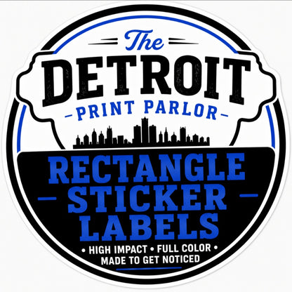 RECTANGLE STICKER LABELS - SAME DAY