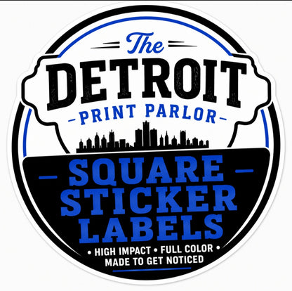 SQUARE STICKER LABELS - SAME DAY