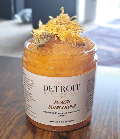 Peach Sunflower Sugar Exfoliating Body Scrub