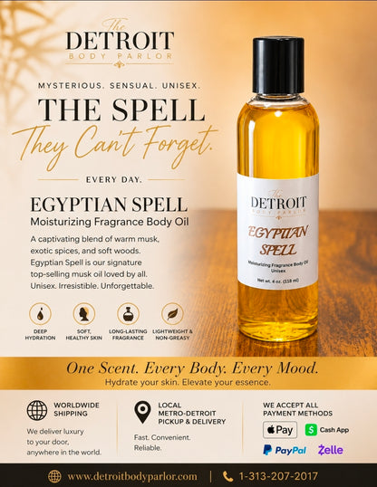 Egyptian Spell Moisturizing Fragrance Body Oil (Unisex)