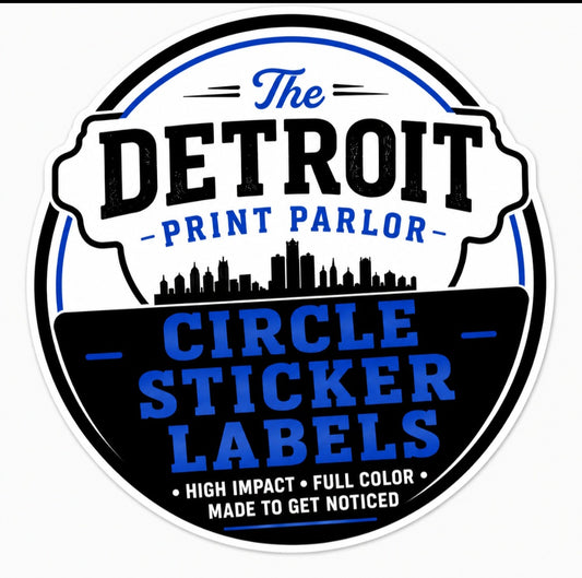 CIRCLE STICKER LABELS - SAME DAY