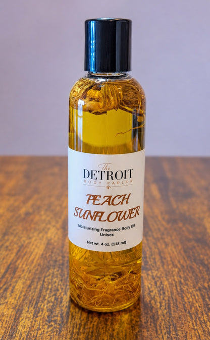 Peach Sunflower Moisturizing Fragrance Body Oil (Unisex)