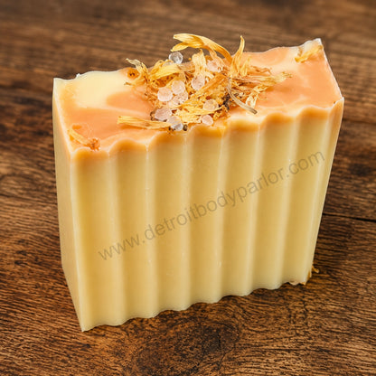 Peach Sunflower Natural Soap Bar