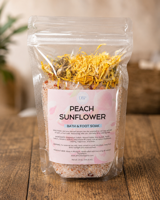 Peach Sunflower Bath & Foot Soak